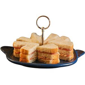 Fiestaware Fiesta Single Tier Server Plate Dish Plater Lapis CERAMIC